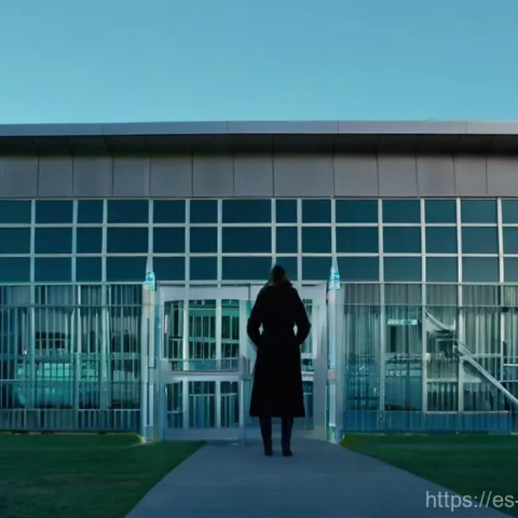 디스토피아적 사회의 의료 시스템 - **The Labyrinth of Access: Healthcare as an Inaccessible Fortress**
A young woman, dressed in mo...